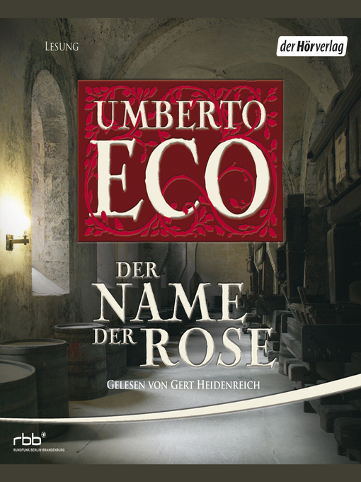 Title details for Der Name der Rose by Umberto Eco - Available